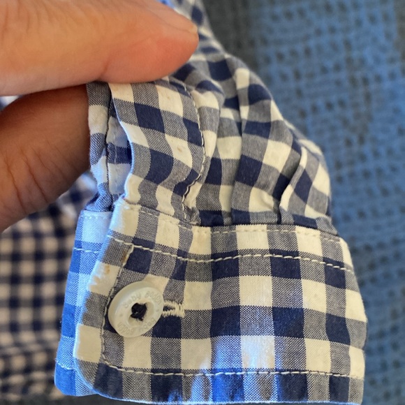 Baby Boden Long Sleeve Button Down Boys Shirt size 12-18 months - Picture 3 of 7